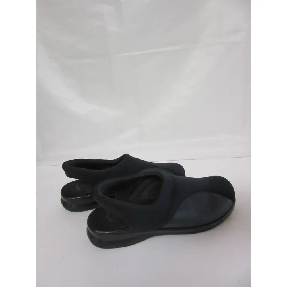 FLEXUS Spring Step Black 40 Flexia Slingback Comfort Cushioned Lounge Shoes-JB2